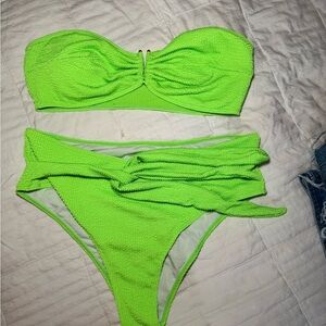 SHEIN Neon Green Bikini Set